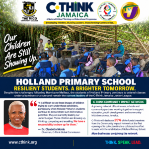 C-Think Pledges Support for Holland Primary as Junior League Leaders Face Difficult Conditions