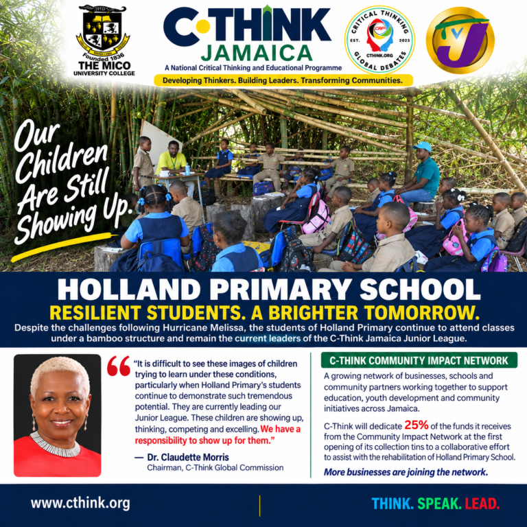 C-Think Pledges Support for Holland Primary as Junior League Leaders Face Difficult Conditions